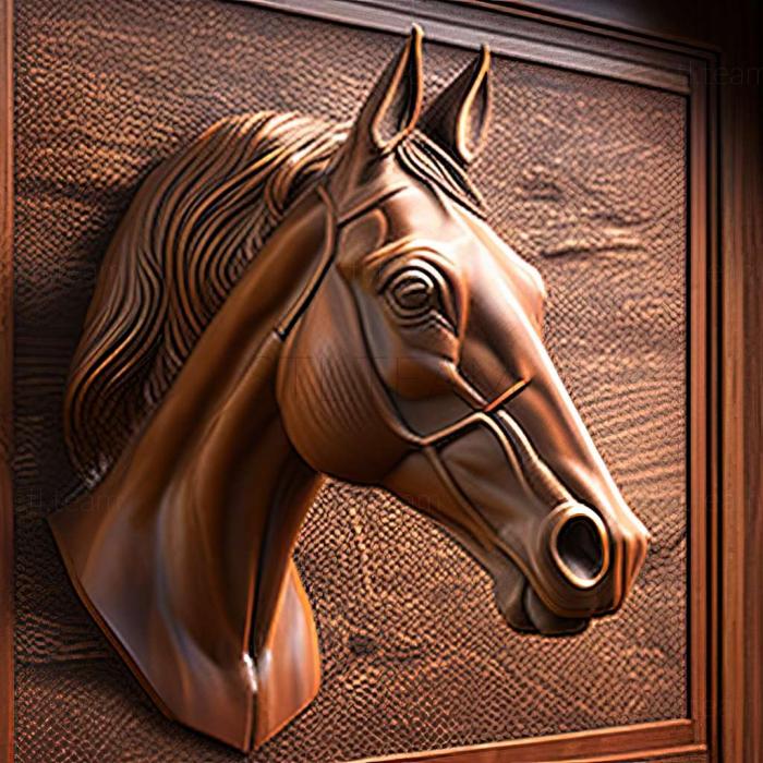 3D model Secretariat horse famous animal (STL)